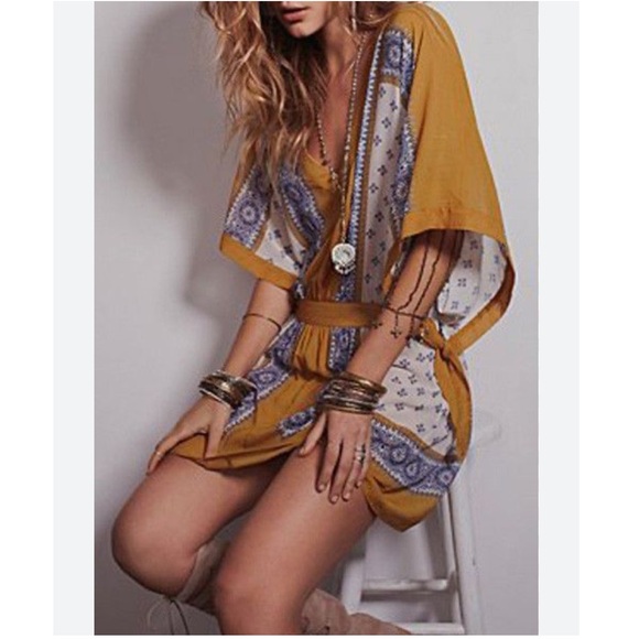 FREE PEOPLE Santa Cruz Kimono Dress - Picture 3 of 7